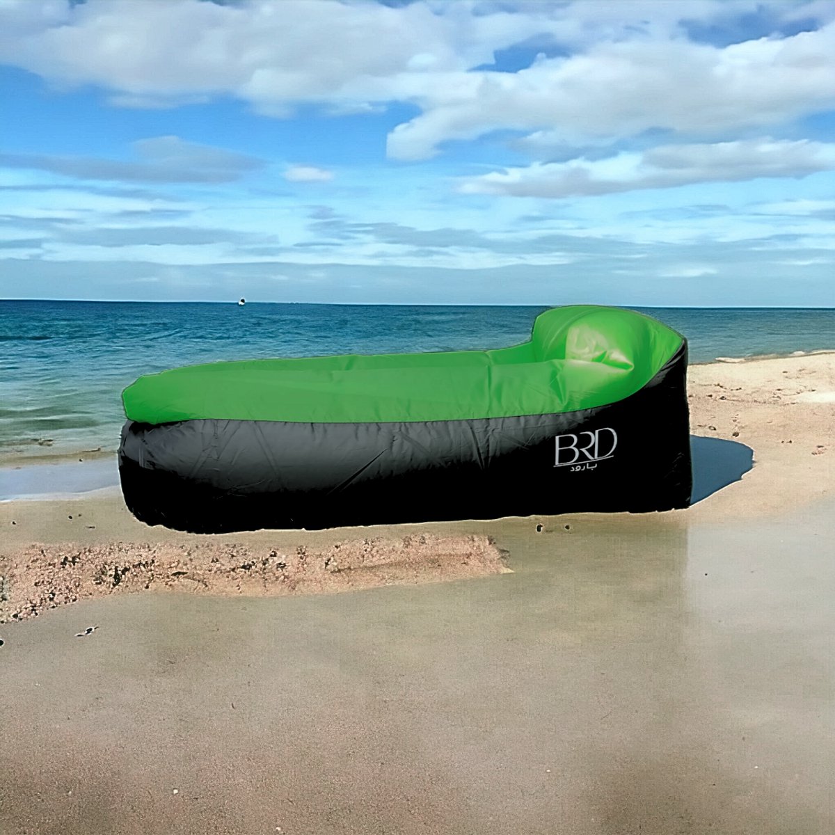 BRD® Outdoor | Groen Lounge Air Bed Lucht Zit Sofa Oxford | Kampeer Zitzak | Strand waterproof luchtzak | Waterbestendig | Camping stoel Kampeer sofa poef Ligstoel voor de hittegolf warme zomer dagen luchtbedden air lounger ligstoel